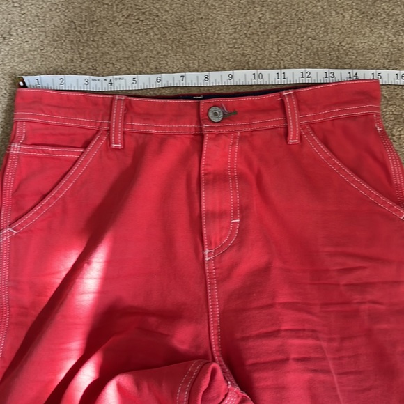 Tommy Hilfiger Red Carpenter Work Pants - Picture 5 of 9